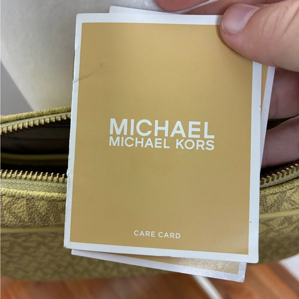 Michael Kors Jet Set Large Signature Logo Crossbody Bag Daisy Yellow New Classic